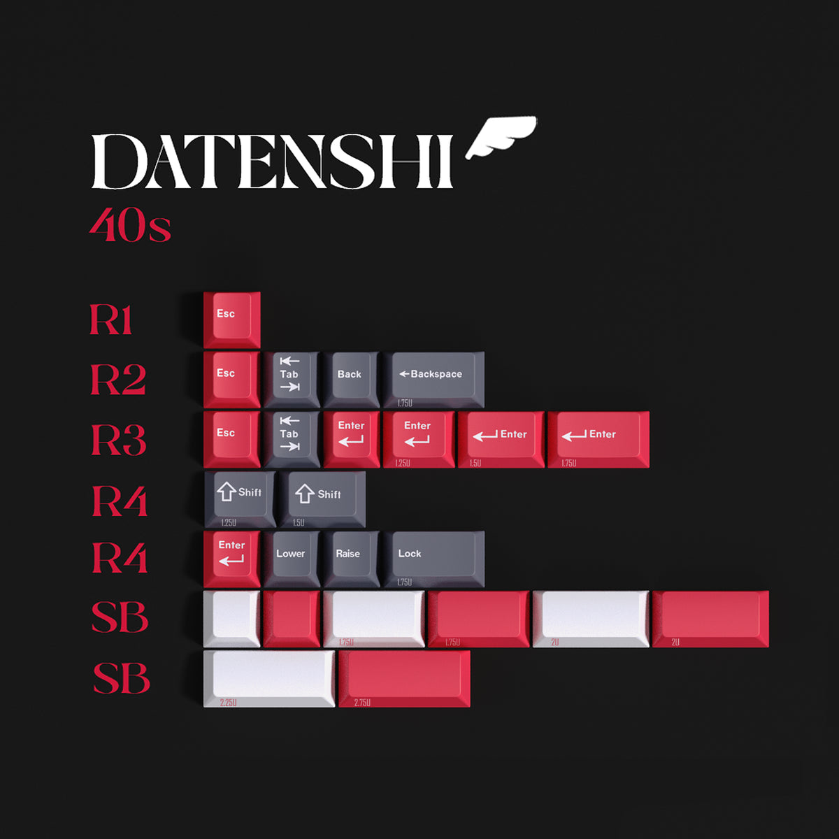 MW Datenshi Keycaps