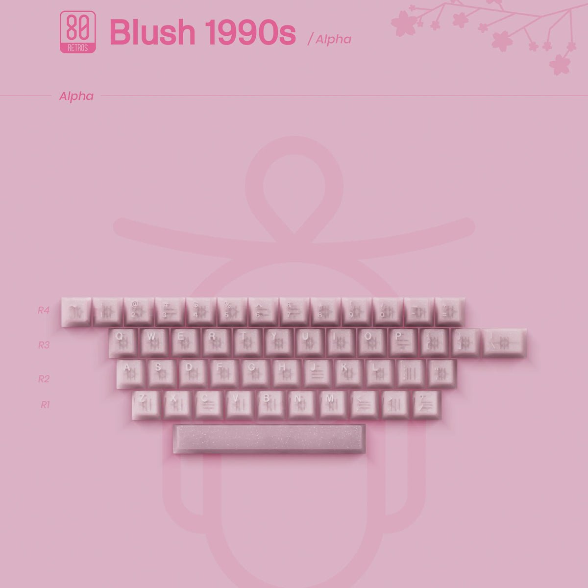 80Retros 1990s Blush Keycaps - Divinikey