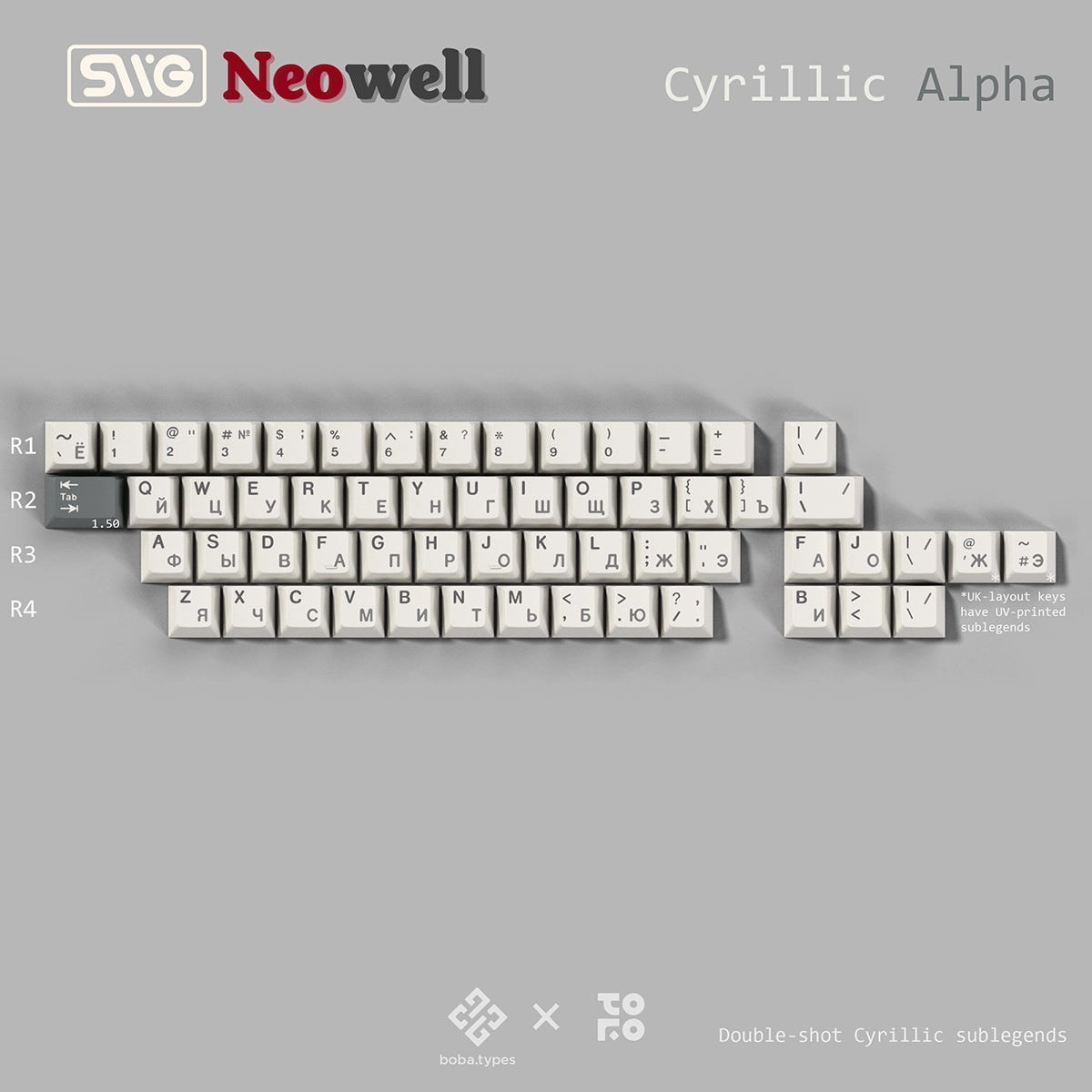 SWG Neowell Keycaps