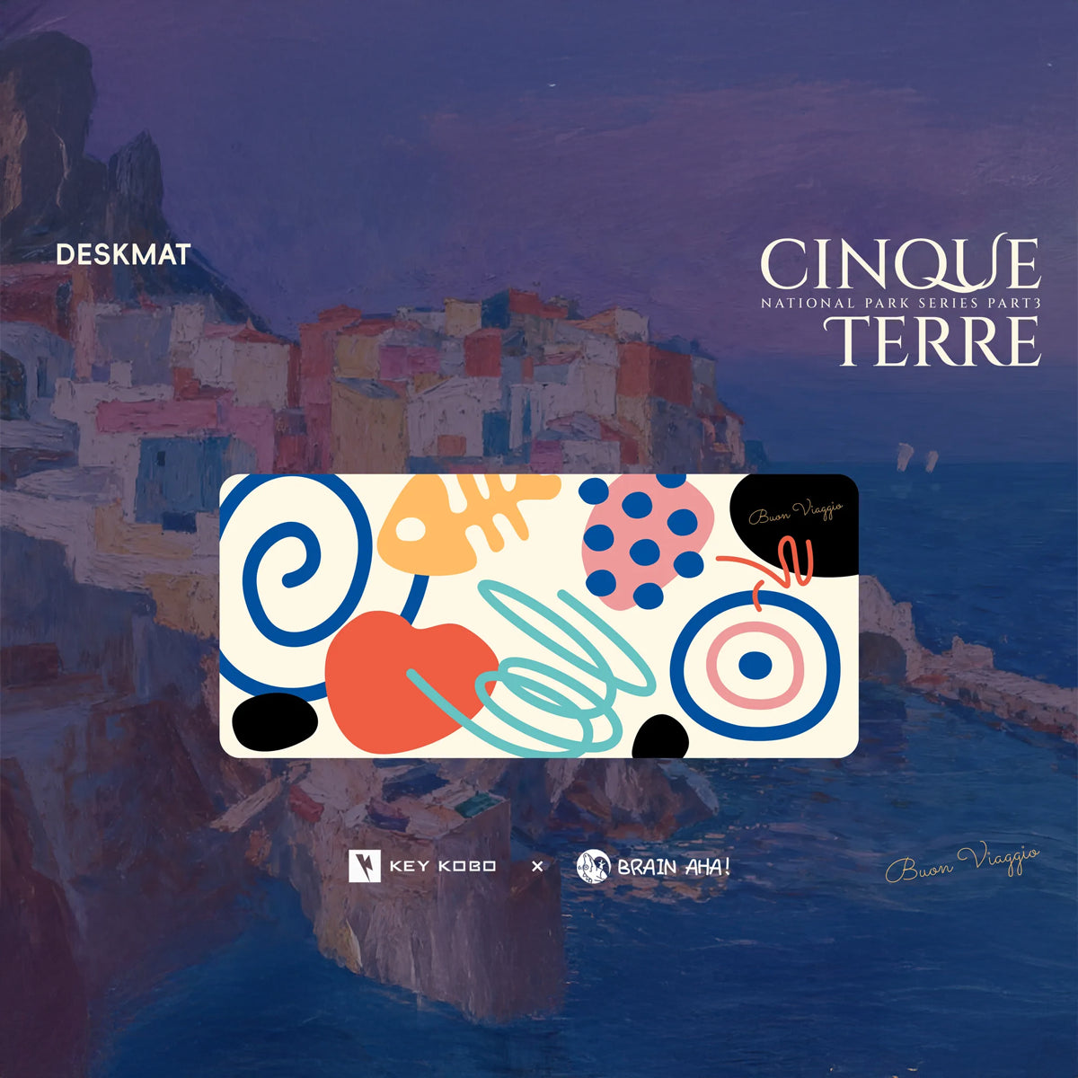 Keykobo Cinque Terre Deskmat