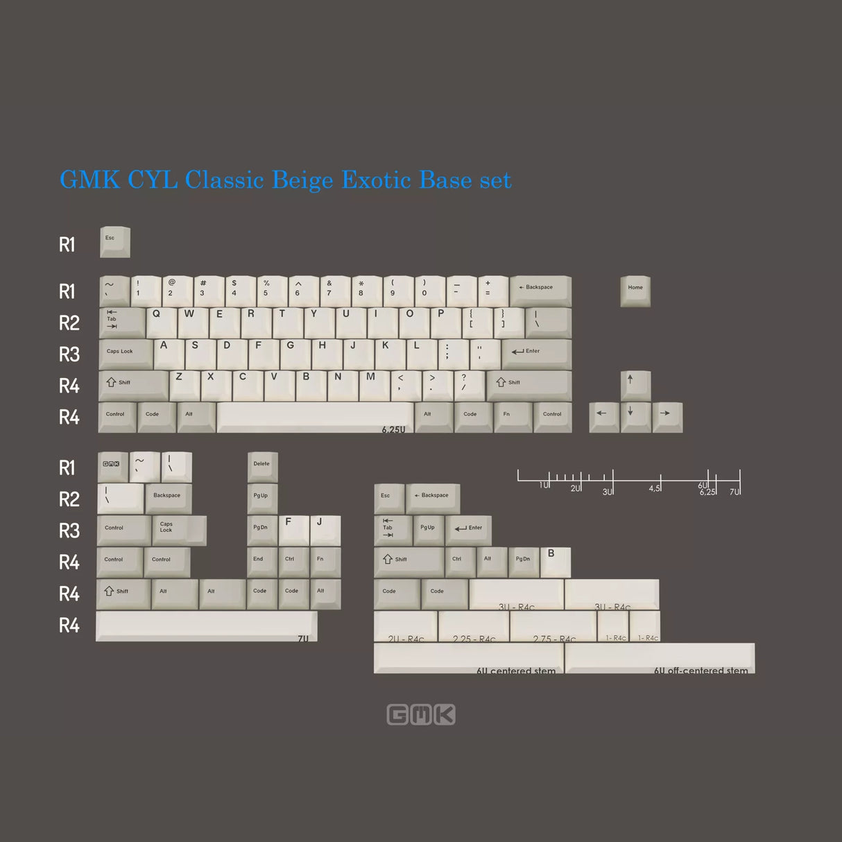 GMK CYL Beige Keycaps