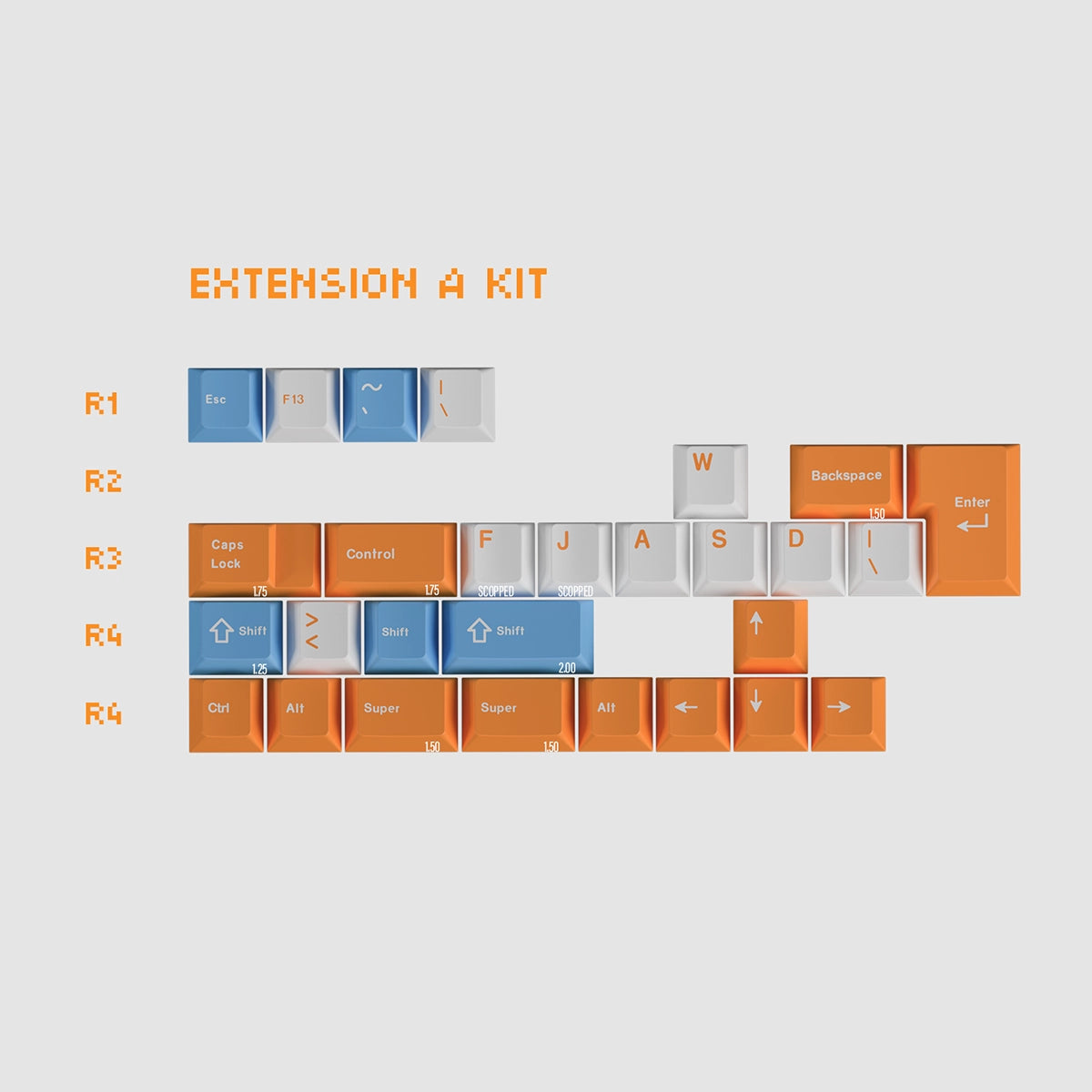 Keykobo Citrus Relativity Keycaps
