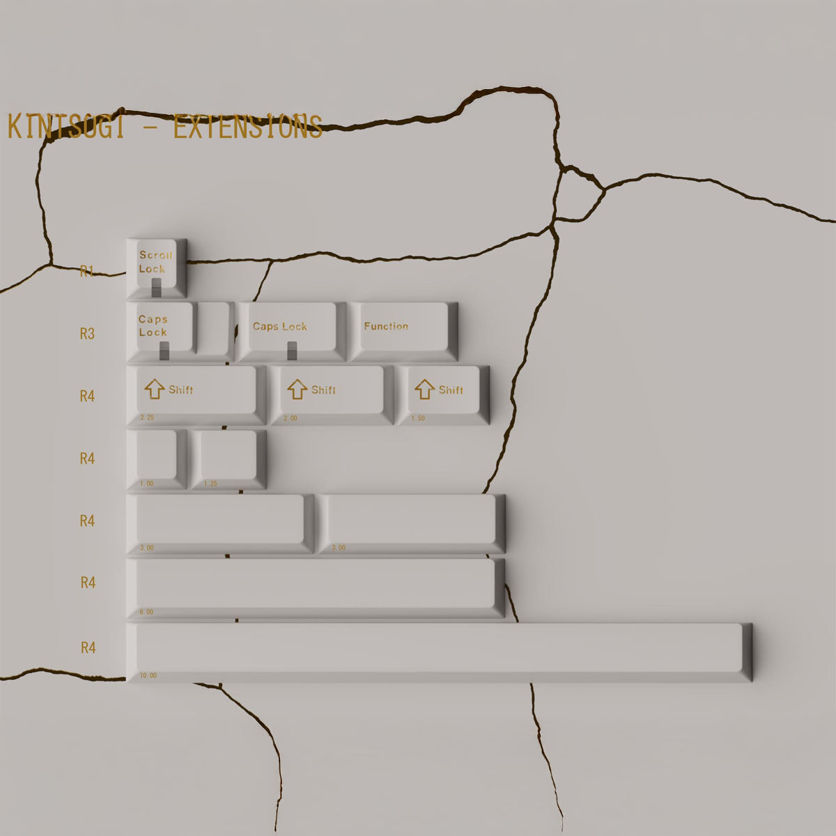 Keykobo Kintsugi Shiro Keycaps