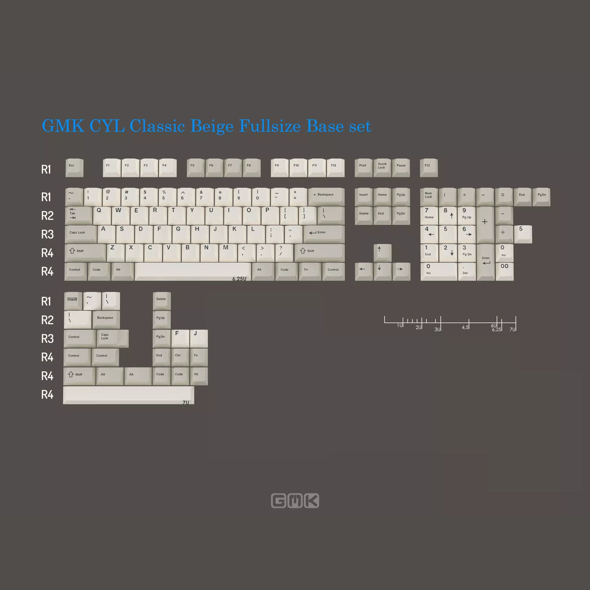 GMK CYL Beige Keycaps