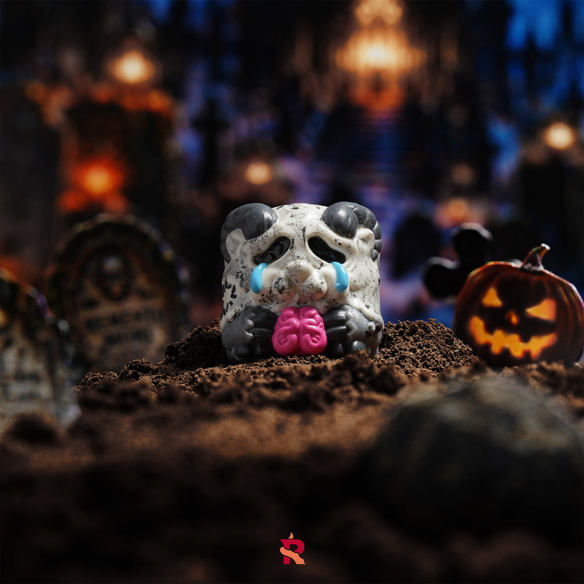 Abandoned Pets Halloween Artisan Keycap