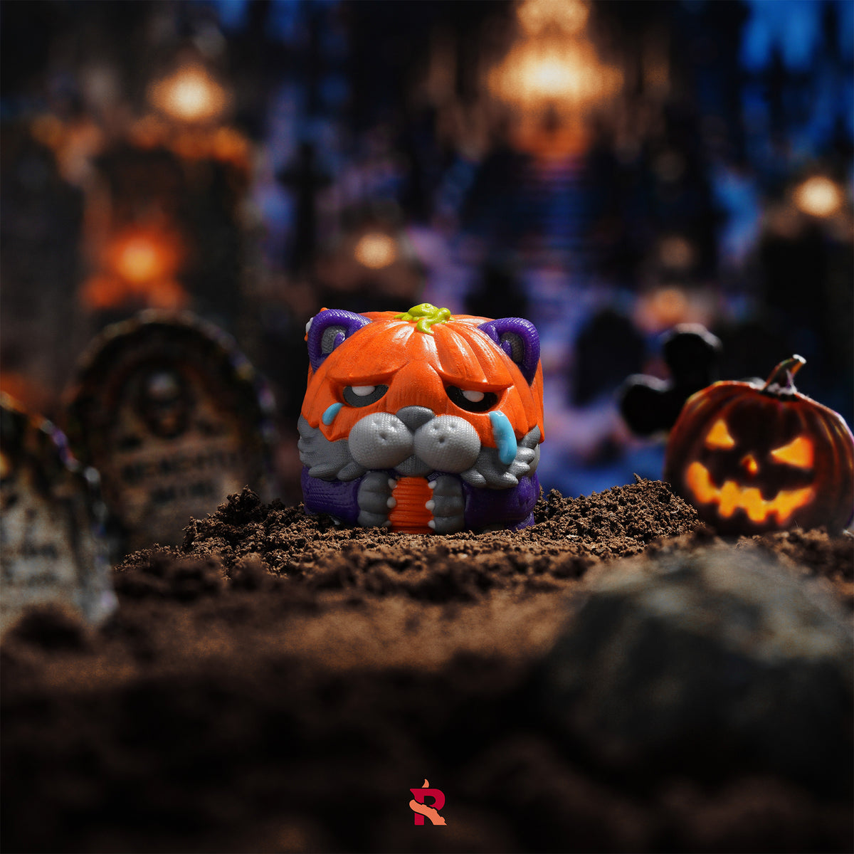 Abandoned Pets Halloween Artisan Keycap
