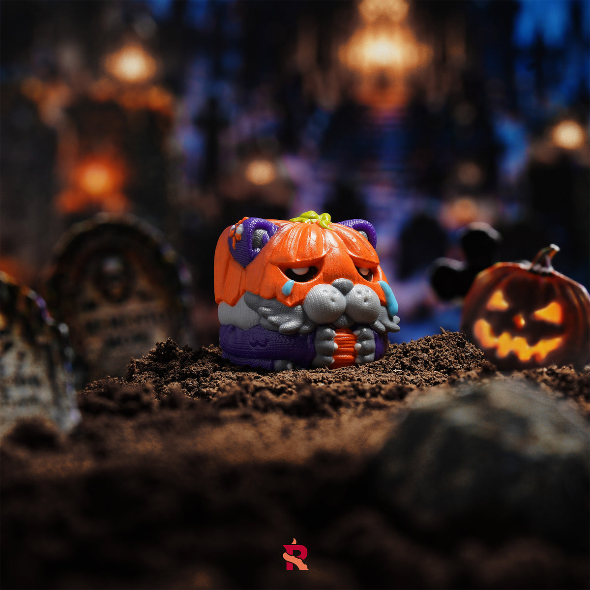 Abandoned Pets Halloween Artisan Keycap
