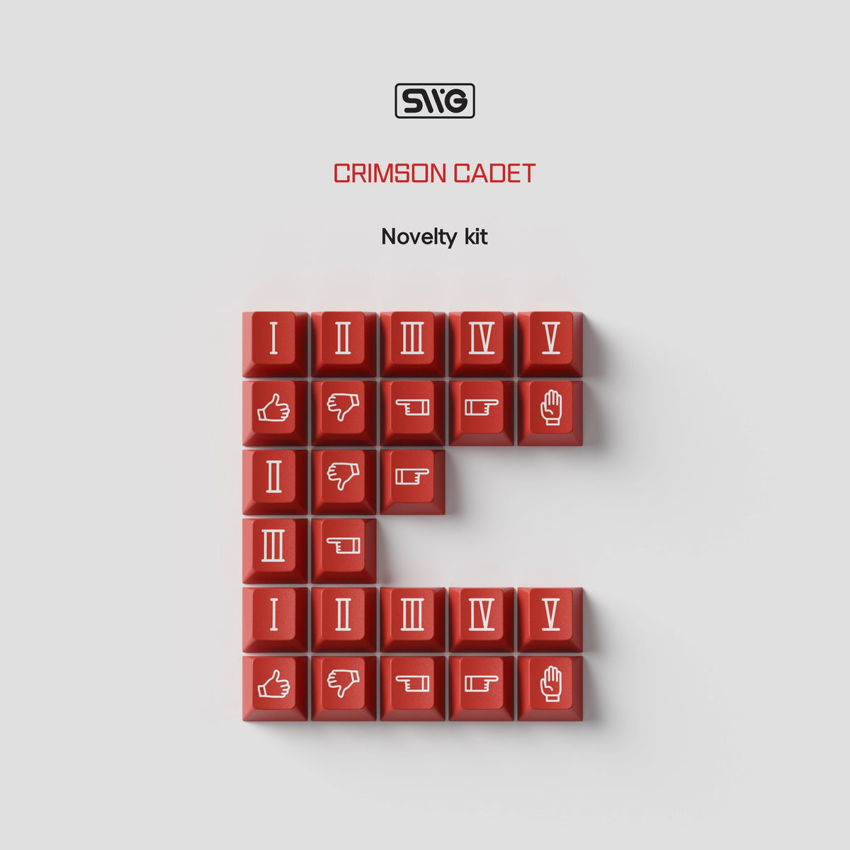 SWG Crimson Cadet Keycaps