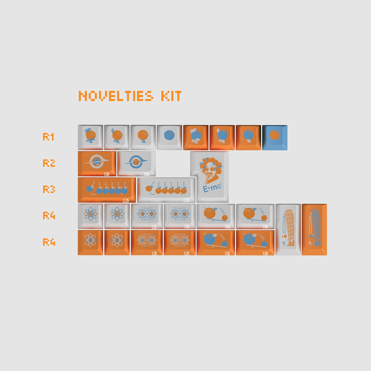 Keykobo Citrus Relativity Keycaps