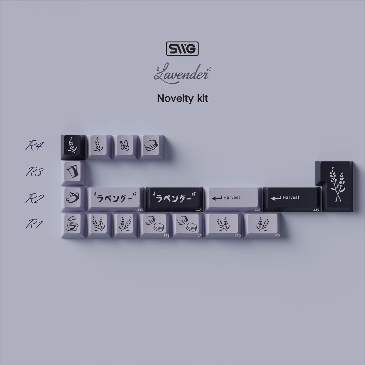 SWG Lavender Keycaps