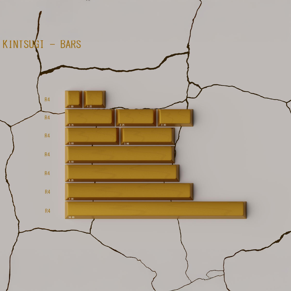 Keykobo Kintsugi Shiro Keycaps