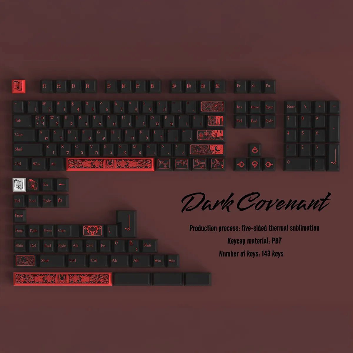Chaosera Dark Covenant Keycaps - Divinikey