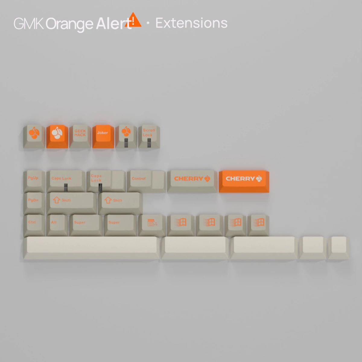 GMK CYL Orange Alert Keycaps - Divinikey