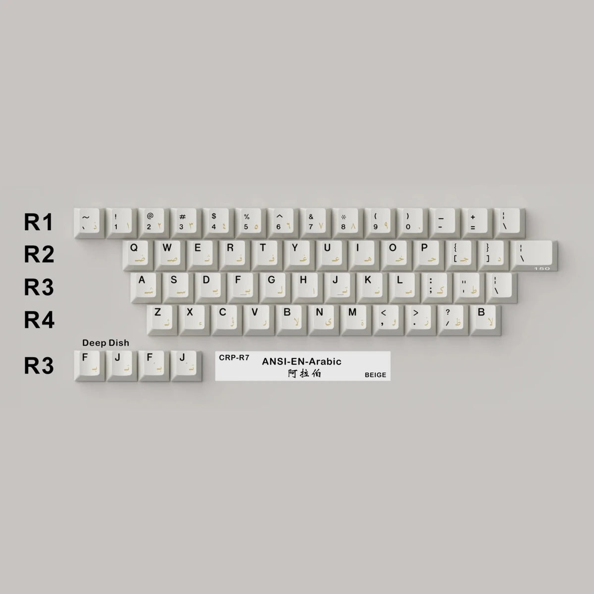 Hammerworks CRP R7 Beige Keycaps - Divinikey