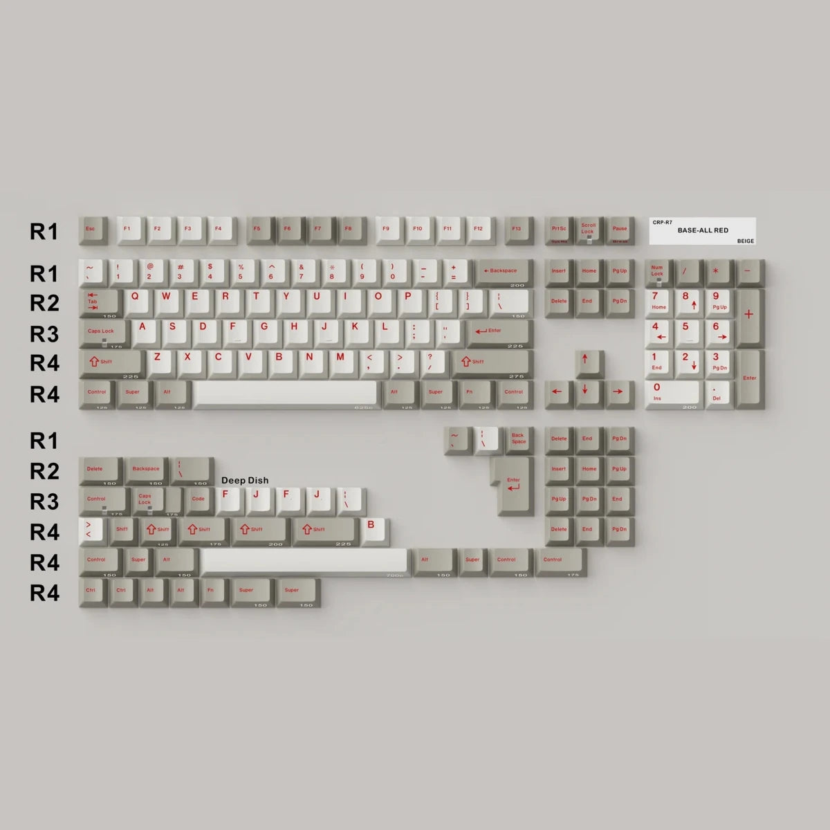 Hammerworks CRP R7 Beige Keycaps - Divinikey