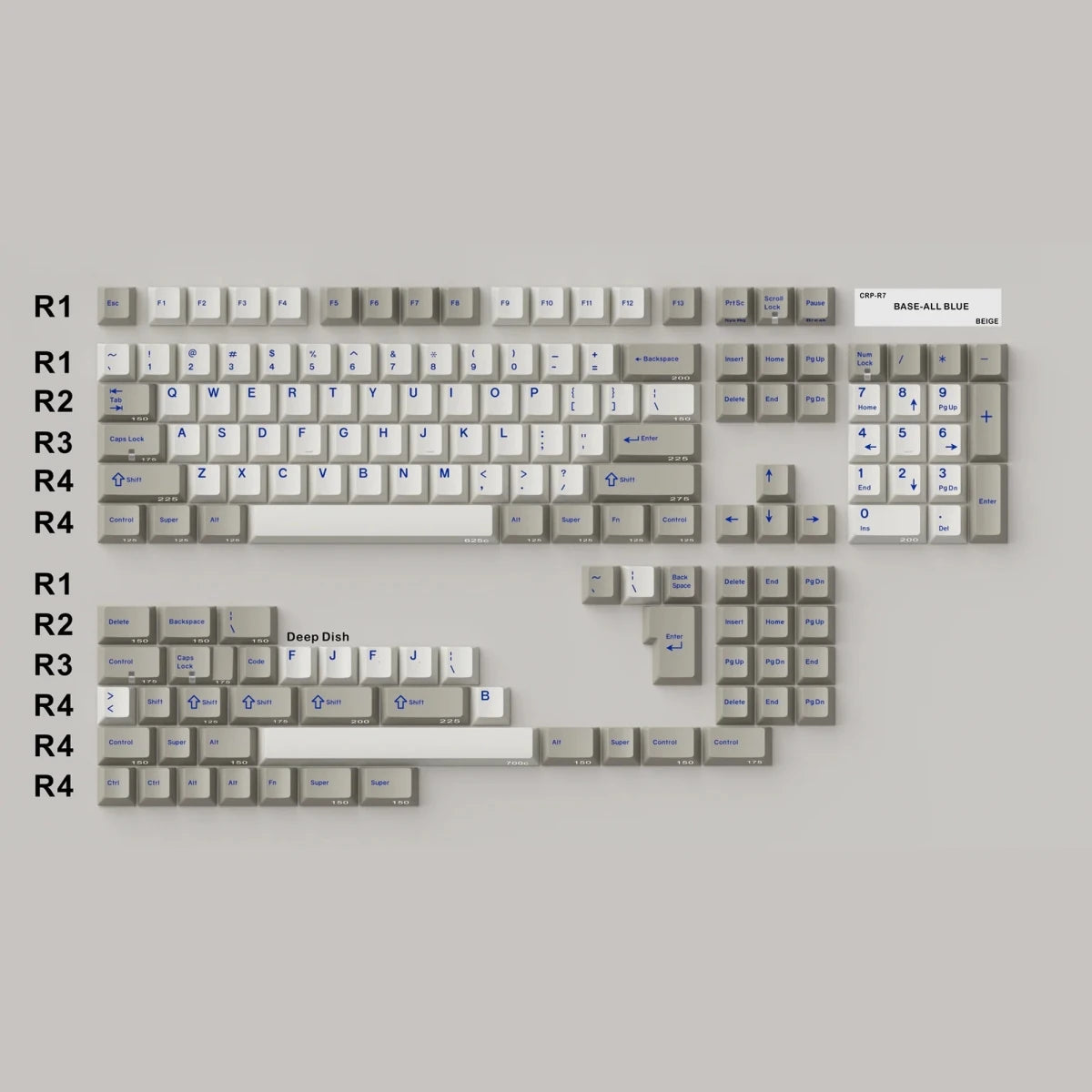 Hammerworks CRP R7 Beige Keycaps - Divinikey