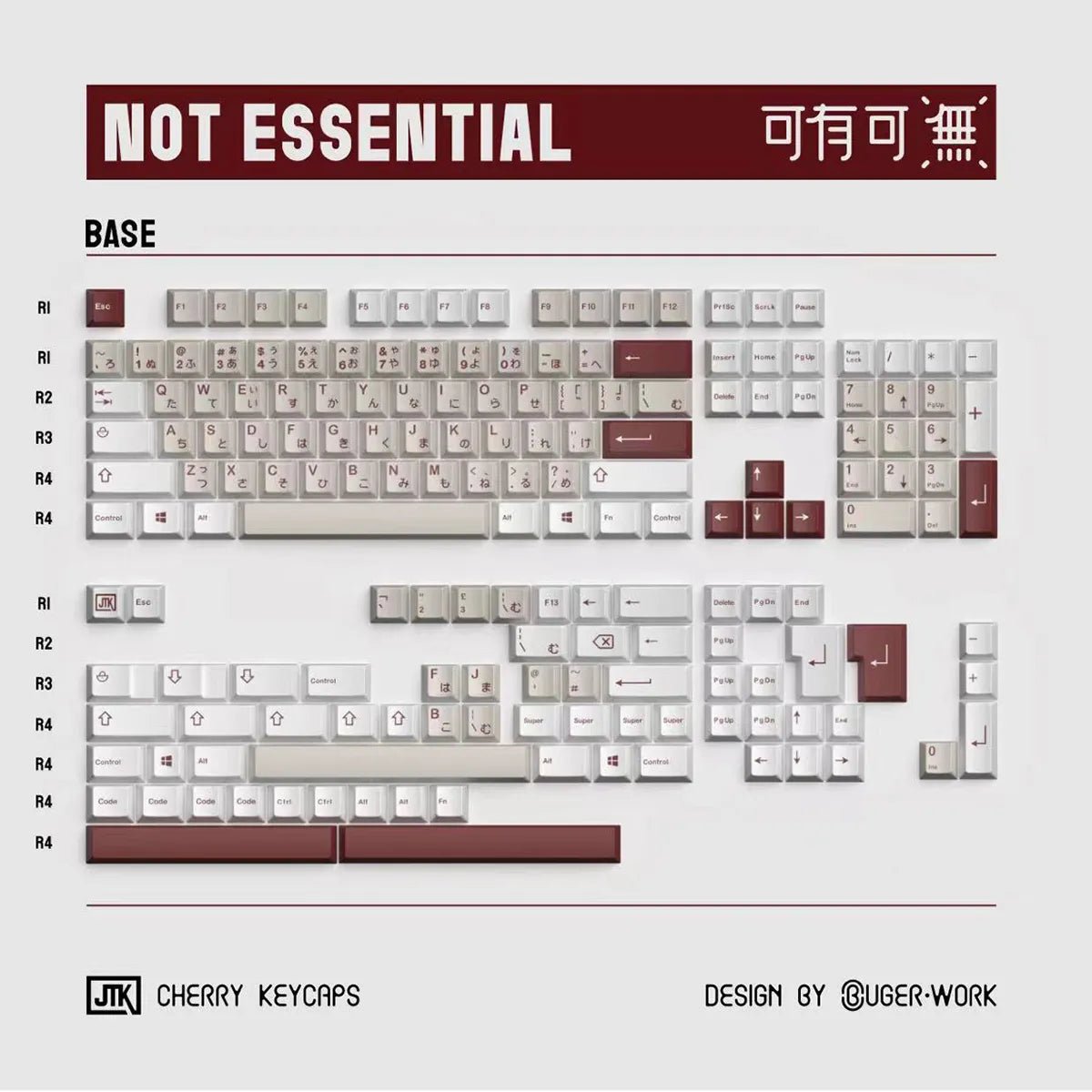 JTK Not Essential Keycaps - Divinikey