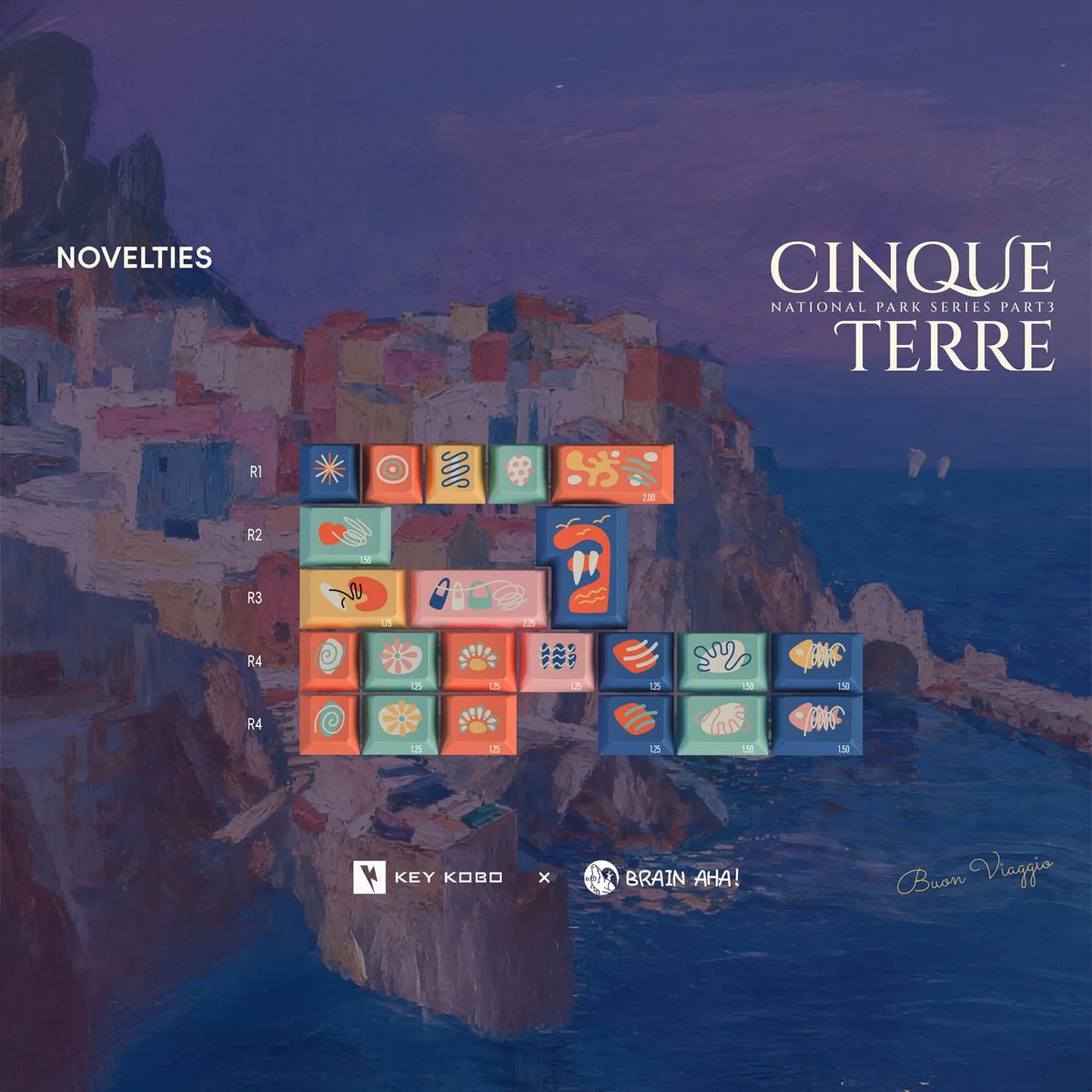 Keykobo Cinque Terre Keycaps - Divinikey