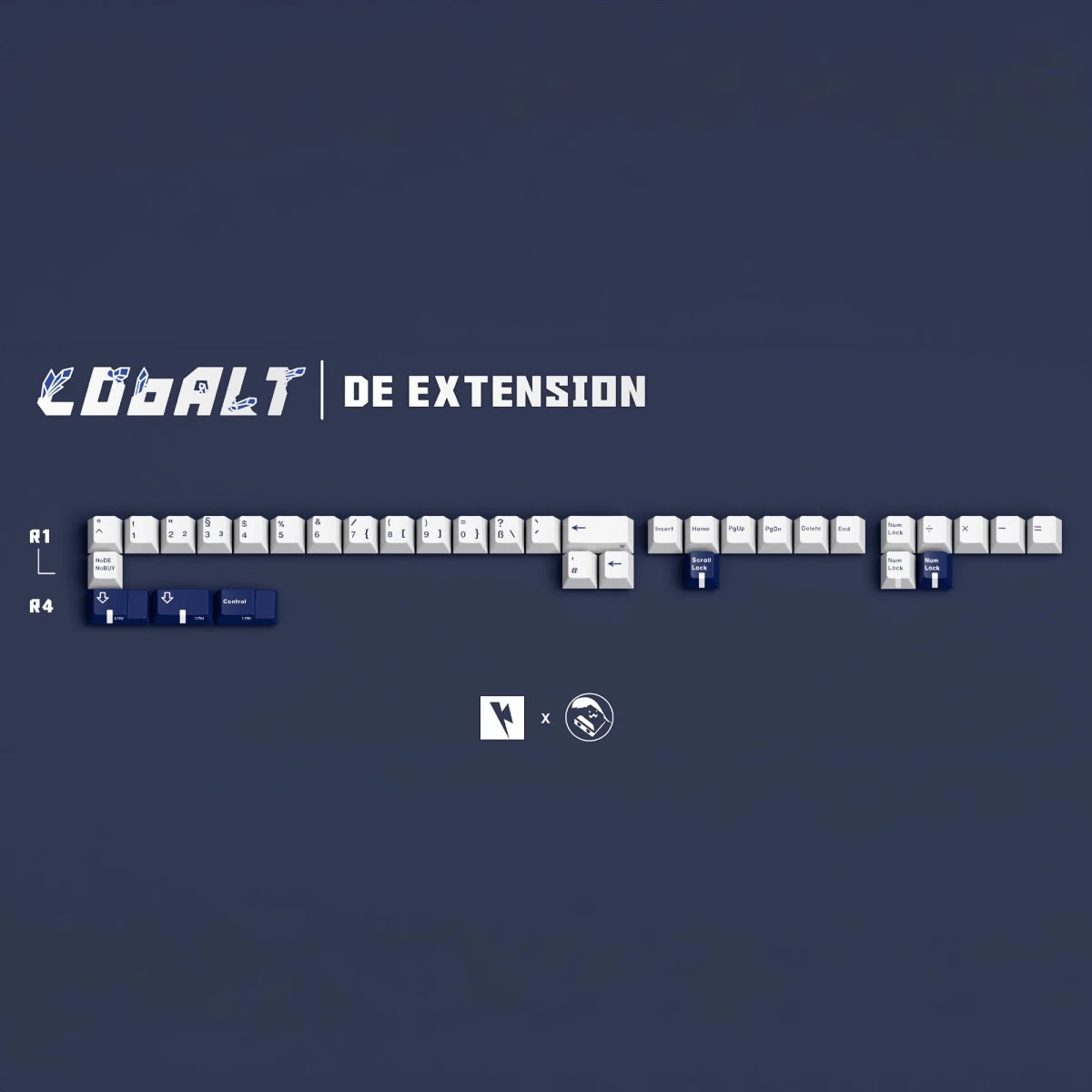 Keykobo Cobalt Keycaps - Divinikey
