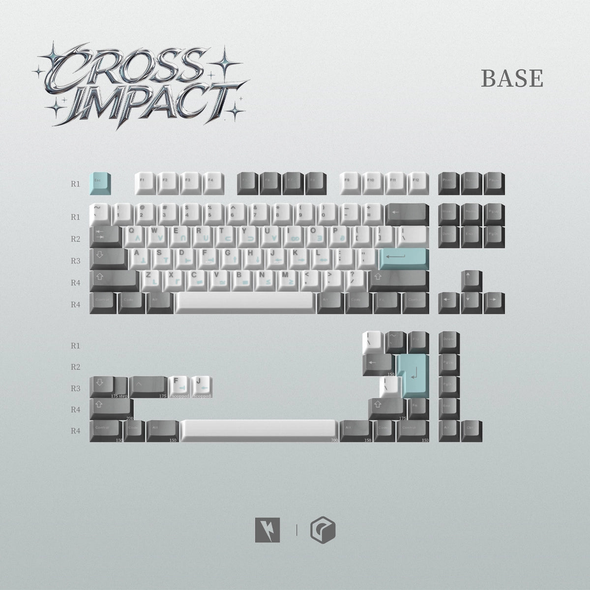 Keykobo Cross Impact Keycaps - Divinikey