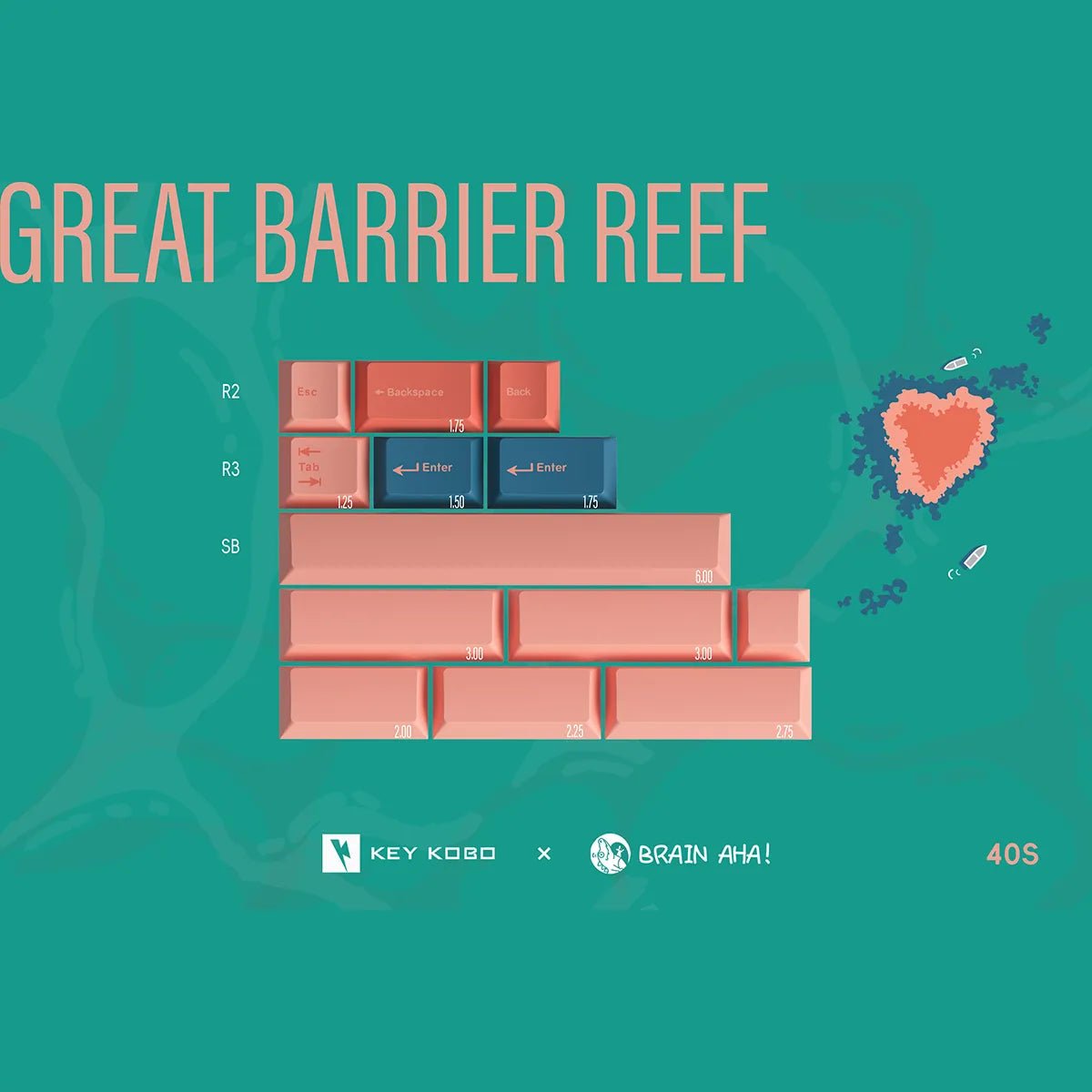 Keykobo Great Barrier Reef Keycaps - Divinikey