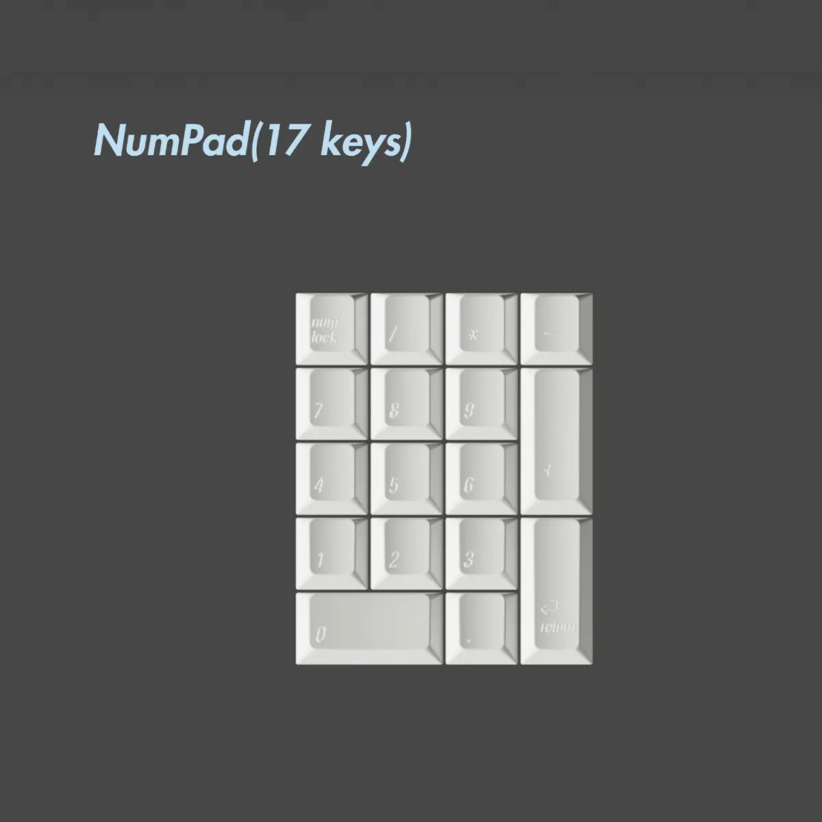 Lelelab Hokkaido White Keycaps - Divinikey