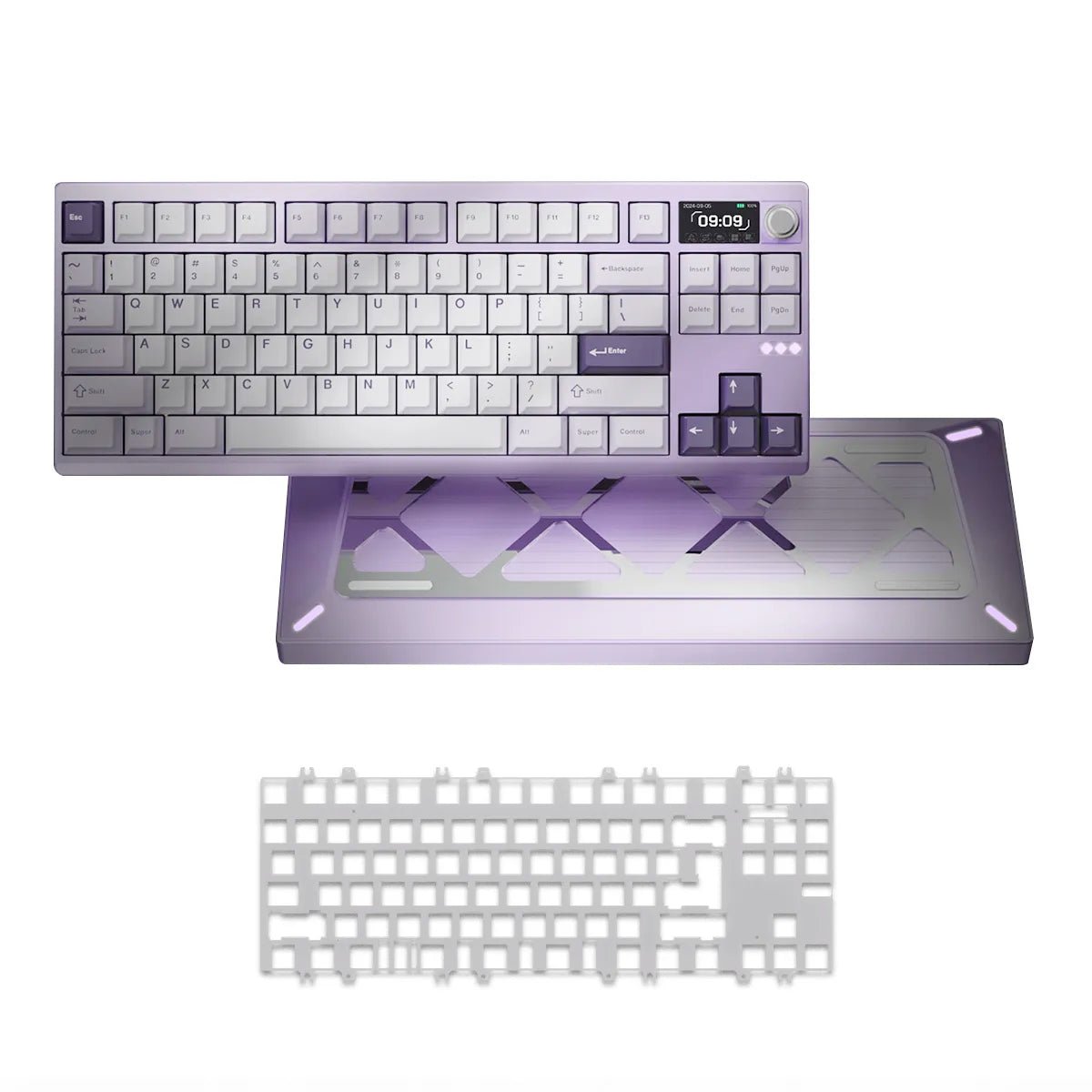 Meletrix Zoom DYNA TKL Keyboard - Anodized Lavender - Divinikey