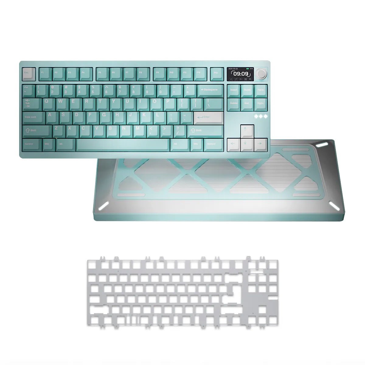Meletrix Zoom DYNA TKL Keyboard - Aquamarine - Divinikey