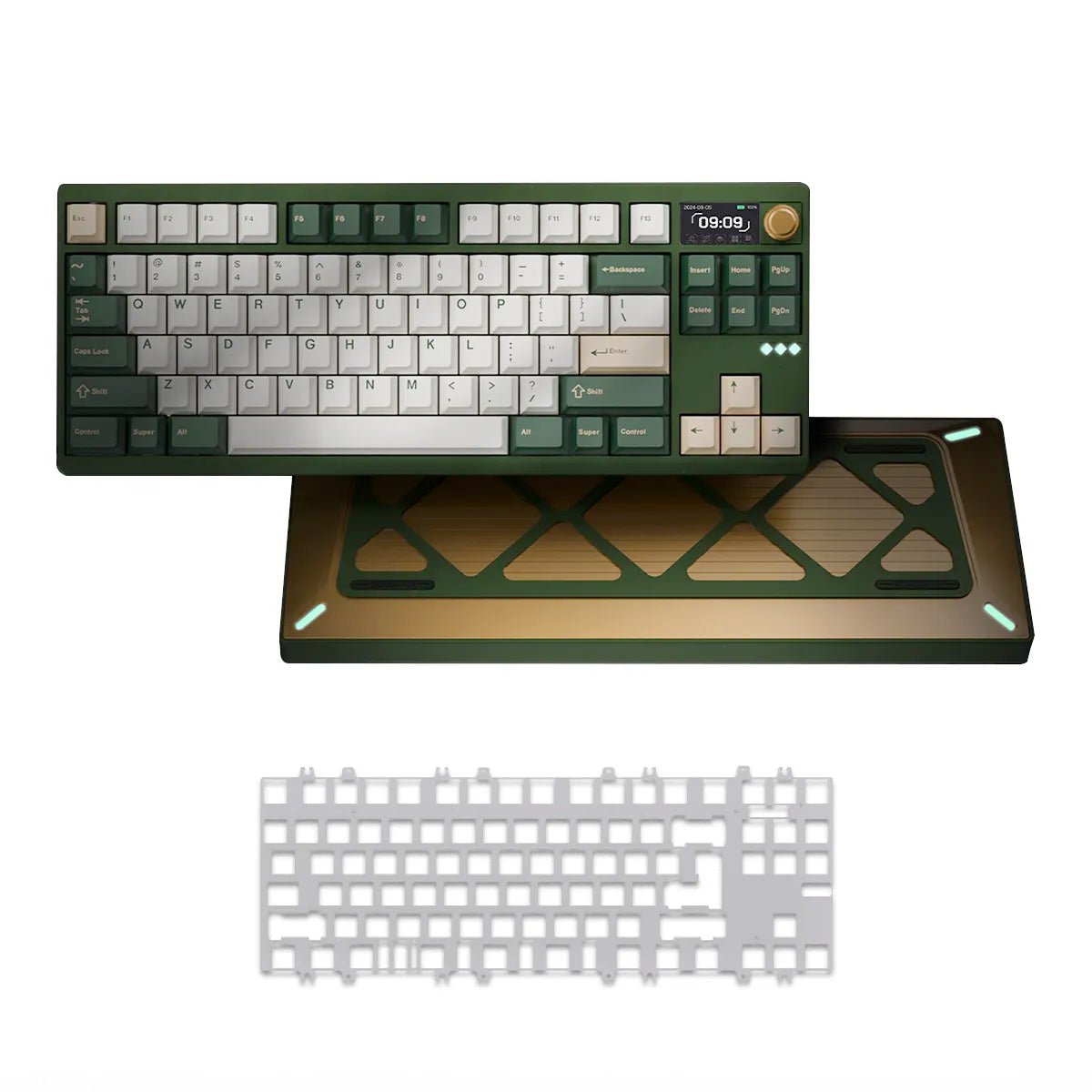 Meletrix Zoom DYNA TKL Keyboard - Forest Green - Divinikey