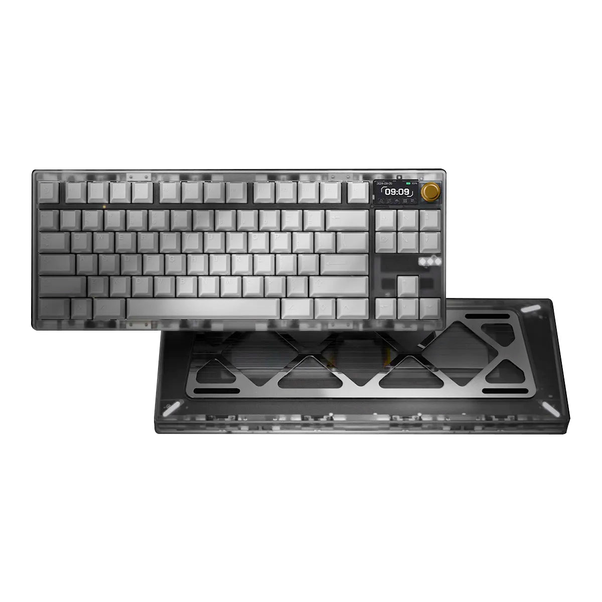 Meletrix Zoom DYNA TKL Keyboard - Frosted Clear - Divinikey