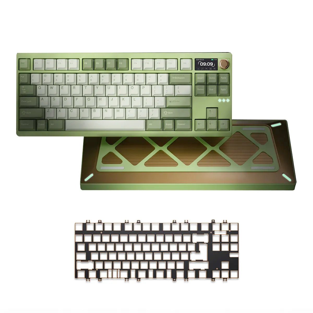 Meletrix Zoom DYNA TKL Keyboard - Milky Green - Divinikey