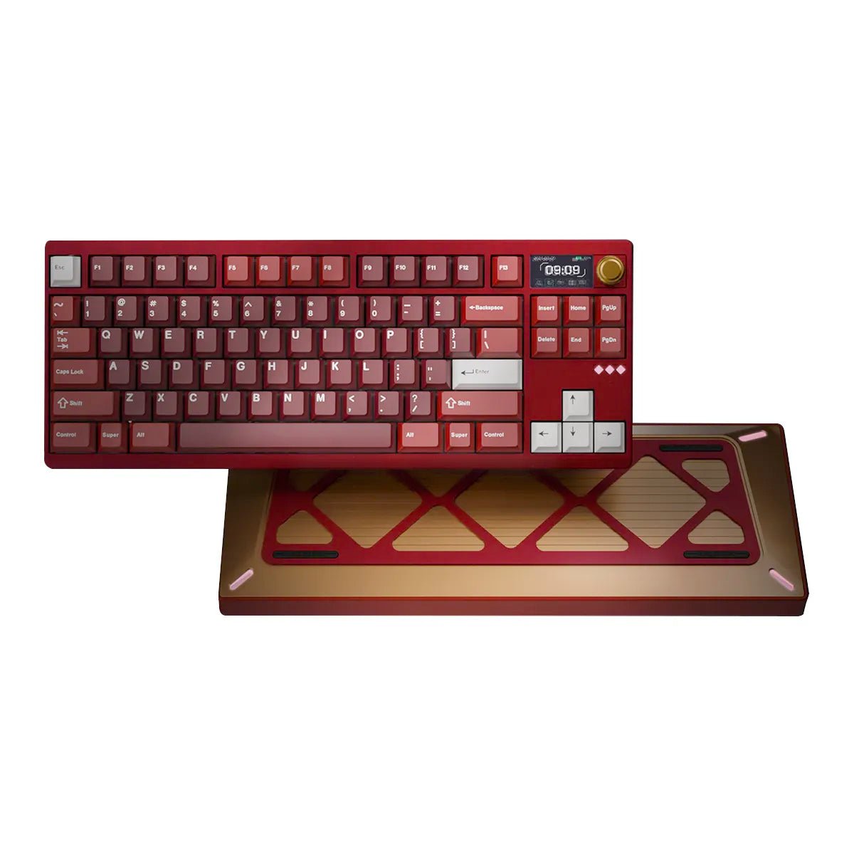 Meletrix Zoom DYNA TKL Keyboard - Scarlet Red - Divinikey