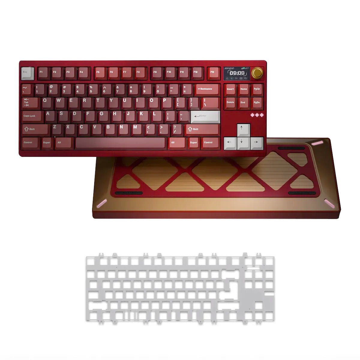 Meletrix Zoom DYNA TKL Keyboard - Scarlet Red - Divinikey