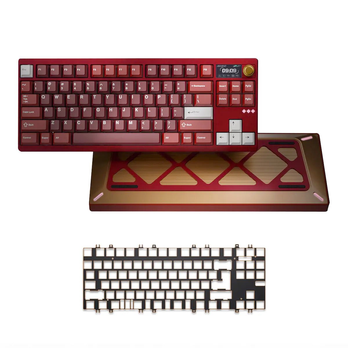 Meletrix Zoom DYNA TKL Keyboard - Scarlet Red - Divinikey