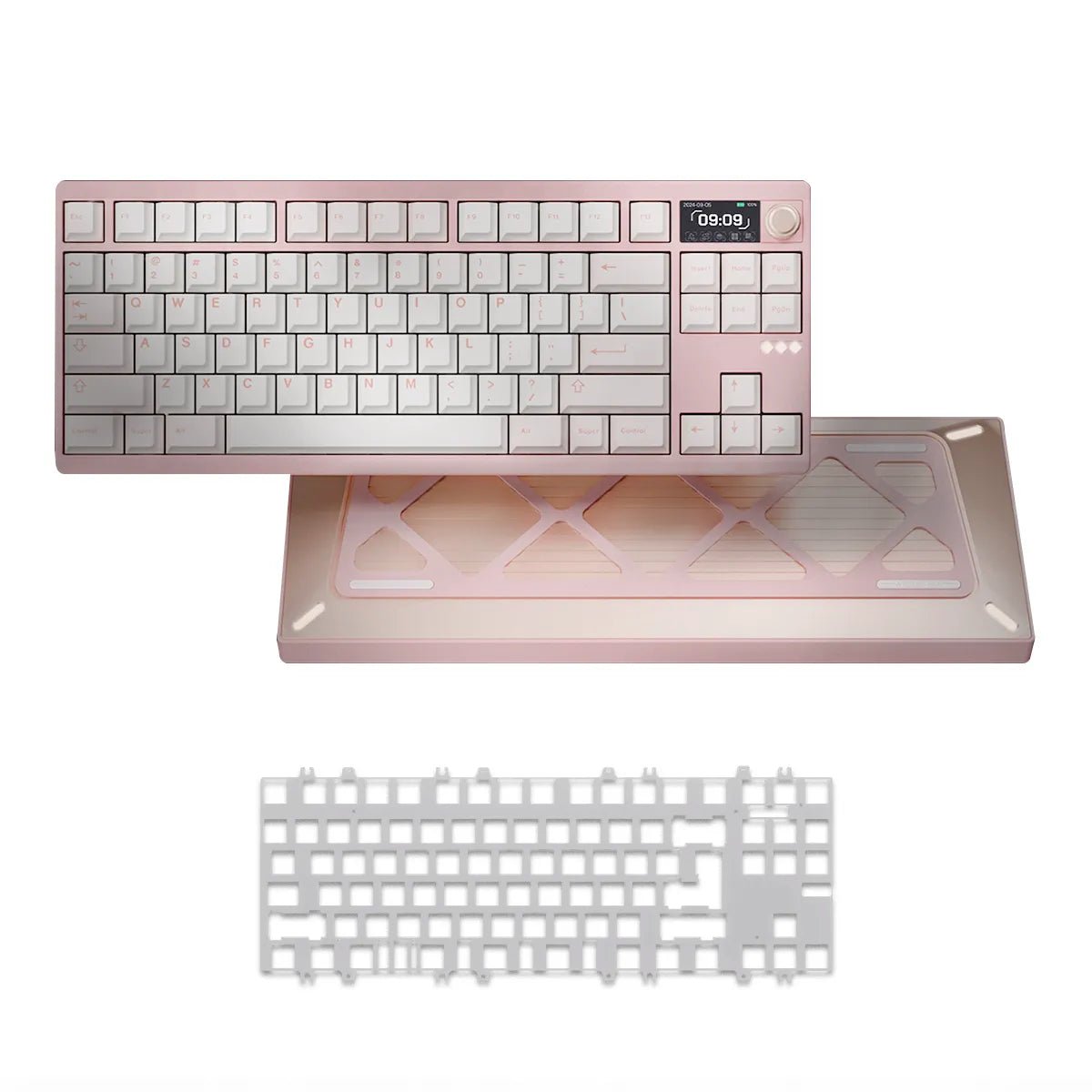 Meletrix Zoom DYNA TKL Keyboard - Strawberry Ice Cream - Divinikey