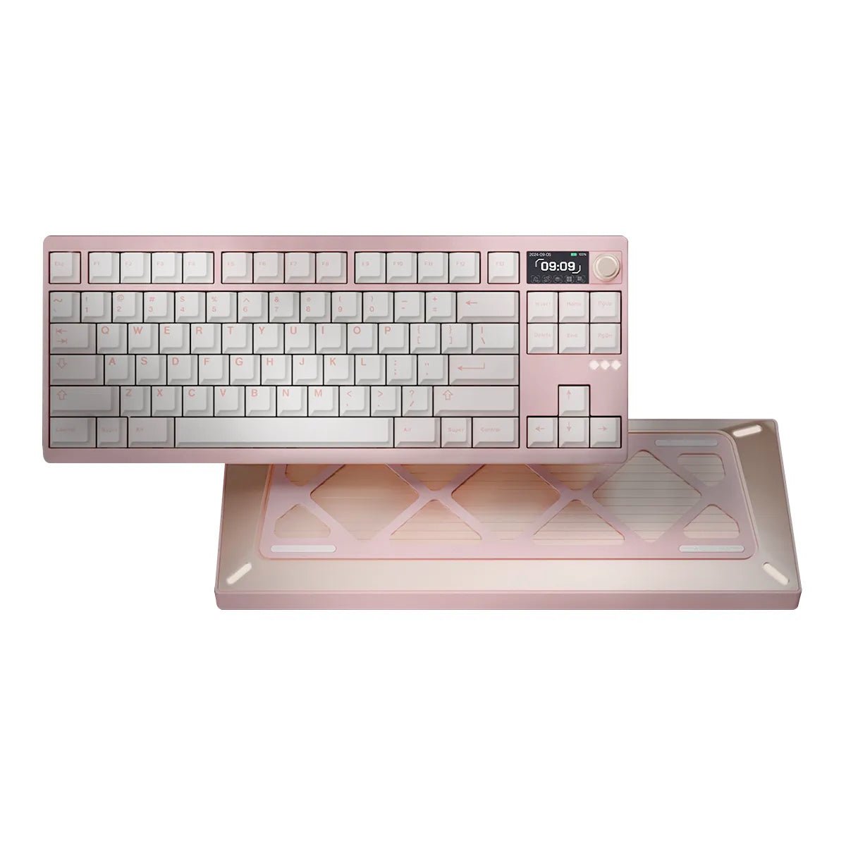 Meletrix Zoom DYNA TKL Keyboard - Strawberry Ice Cream - Divinikey