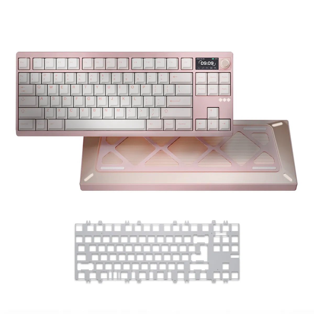 Meletrix Zoom DYNA TKL Keyboard - Strawberry Ice Cream - Divinikey