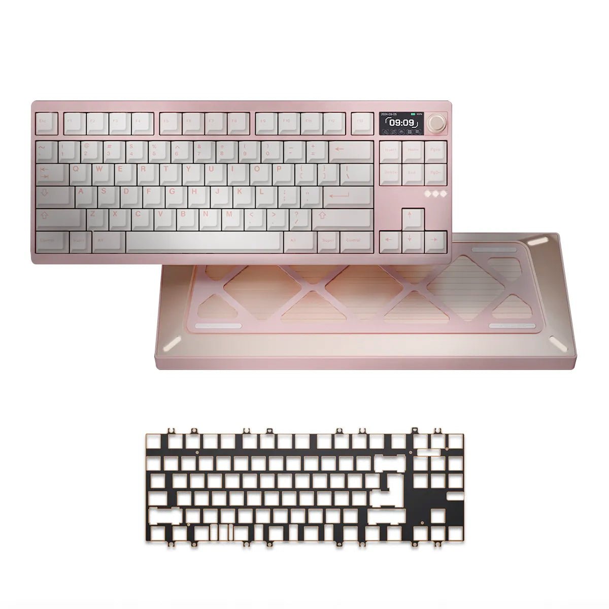 Meletrix Zoom DYNA TKL Keyboard - Strawberry Ice Cream - Divinikey