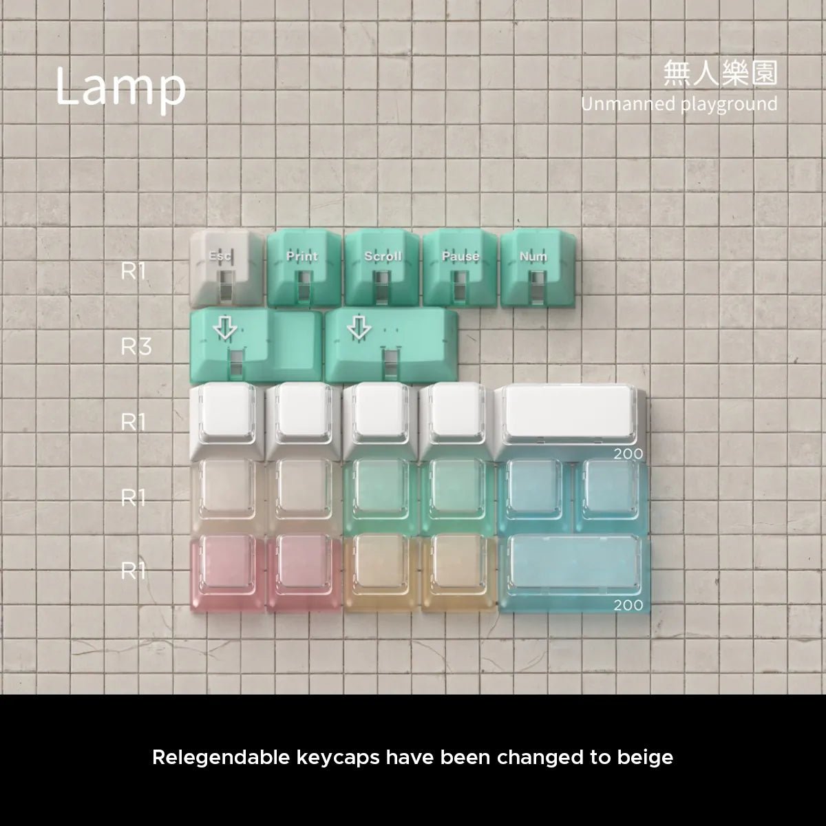 MW Unmanned Playground Keycaps - Divinikey