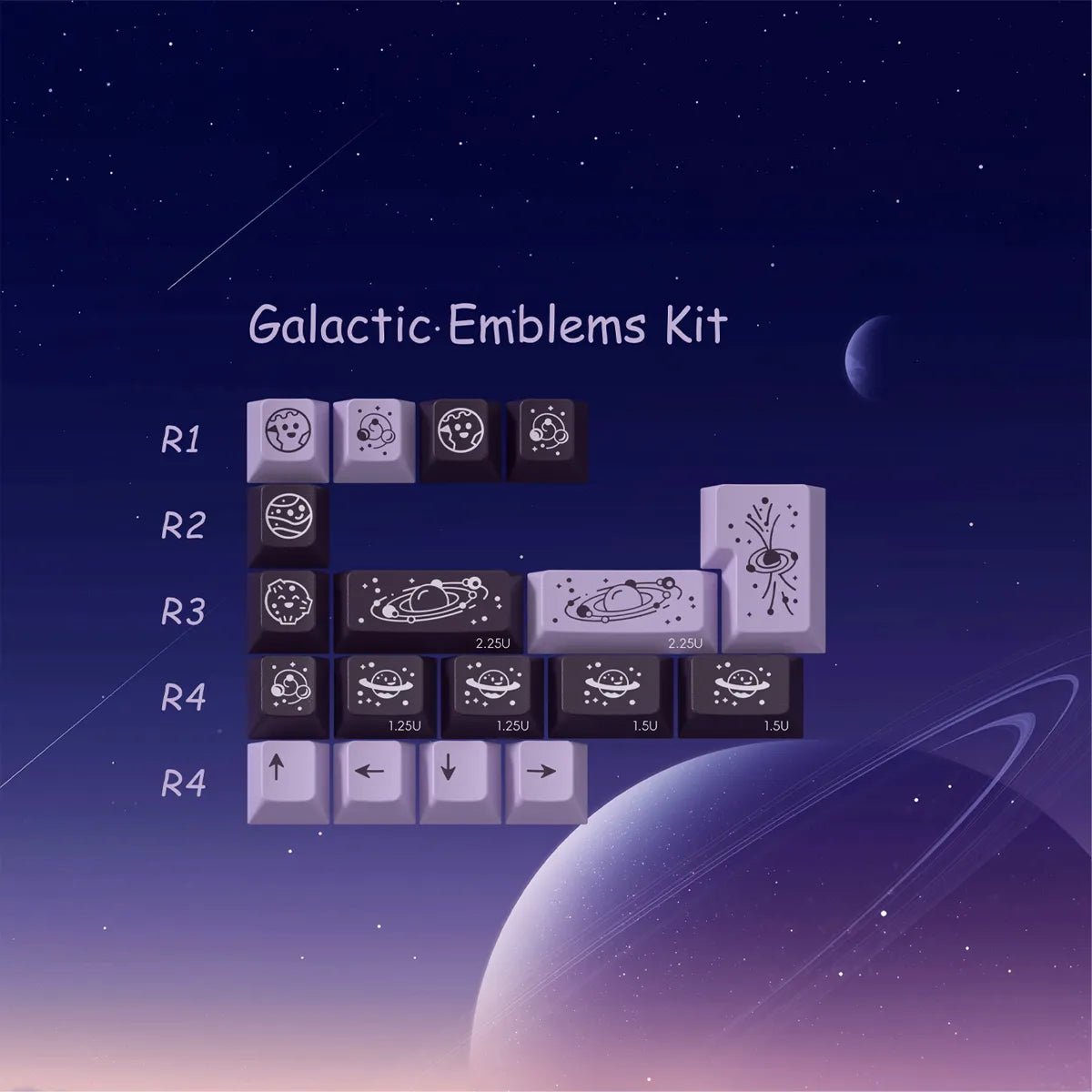 PBTfans Astraeus Keycaps - Divinikey