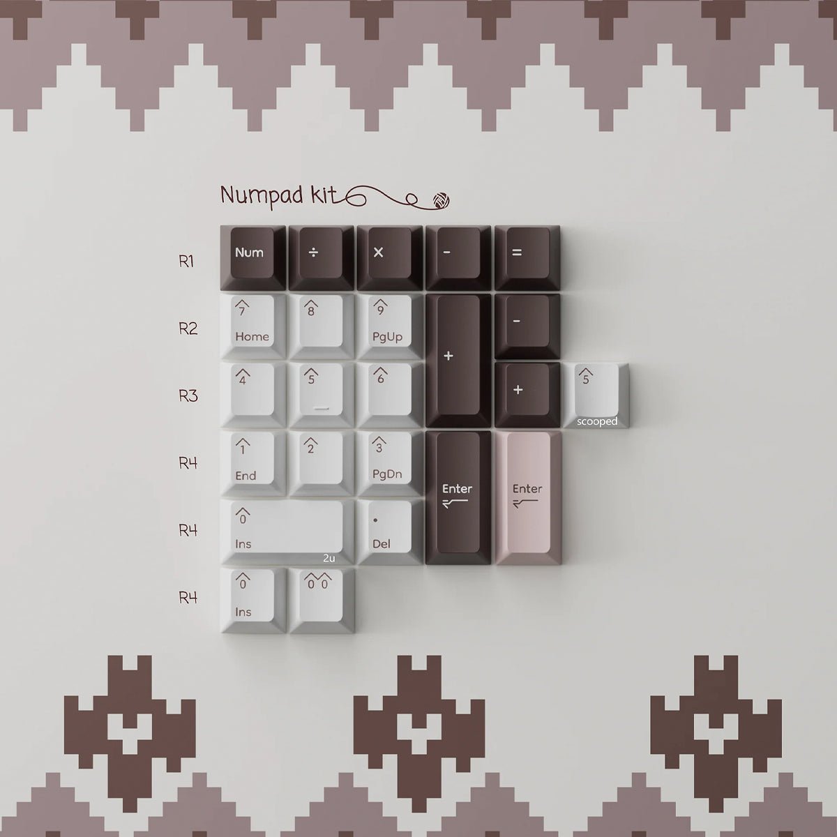 PBTfans Fair Isle Keycaps - Divinikey