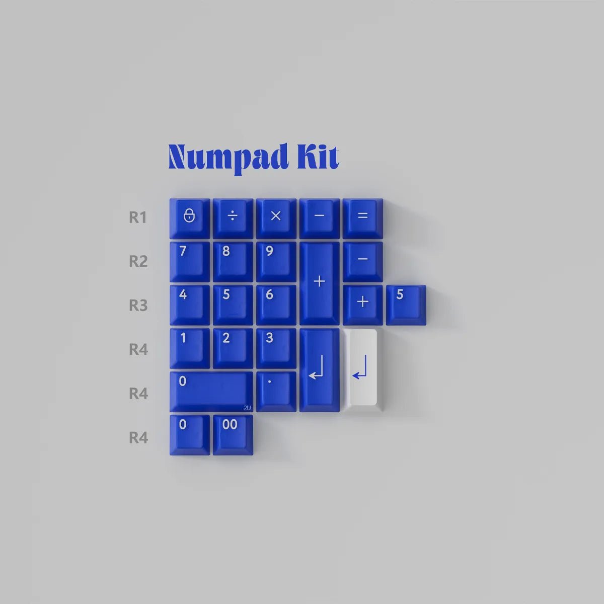 PBTfans Klein Blue R3 Keycap Set - Divinikey