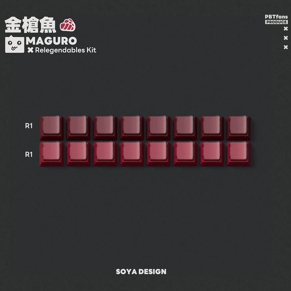 PBTfans Maguro Keycaps - Divinikey