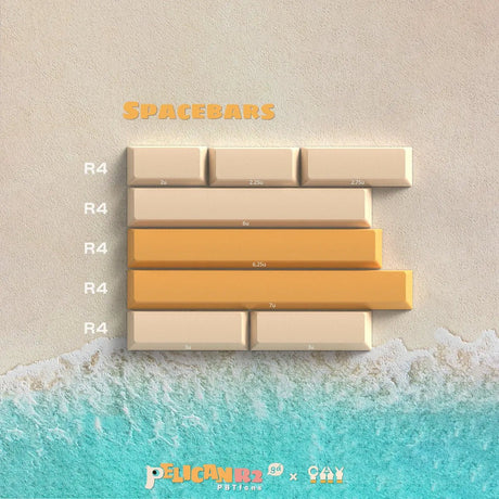 PBTfans Pelican R2 Keycaps - Divinikey