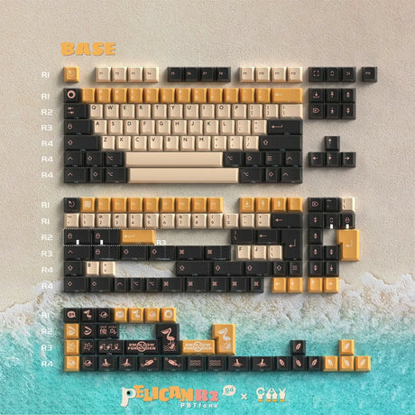 PBTfans Pelican R2 Keycaps - Divinikey