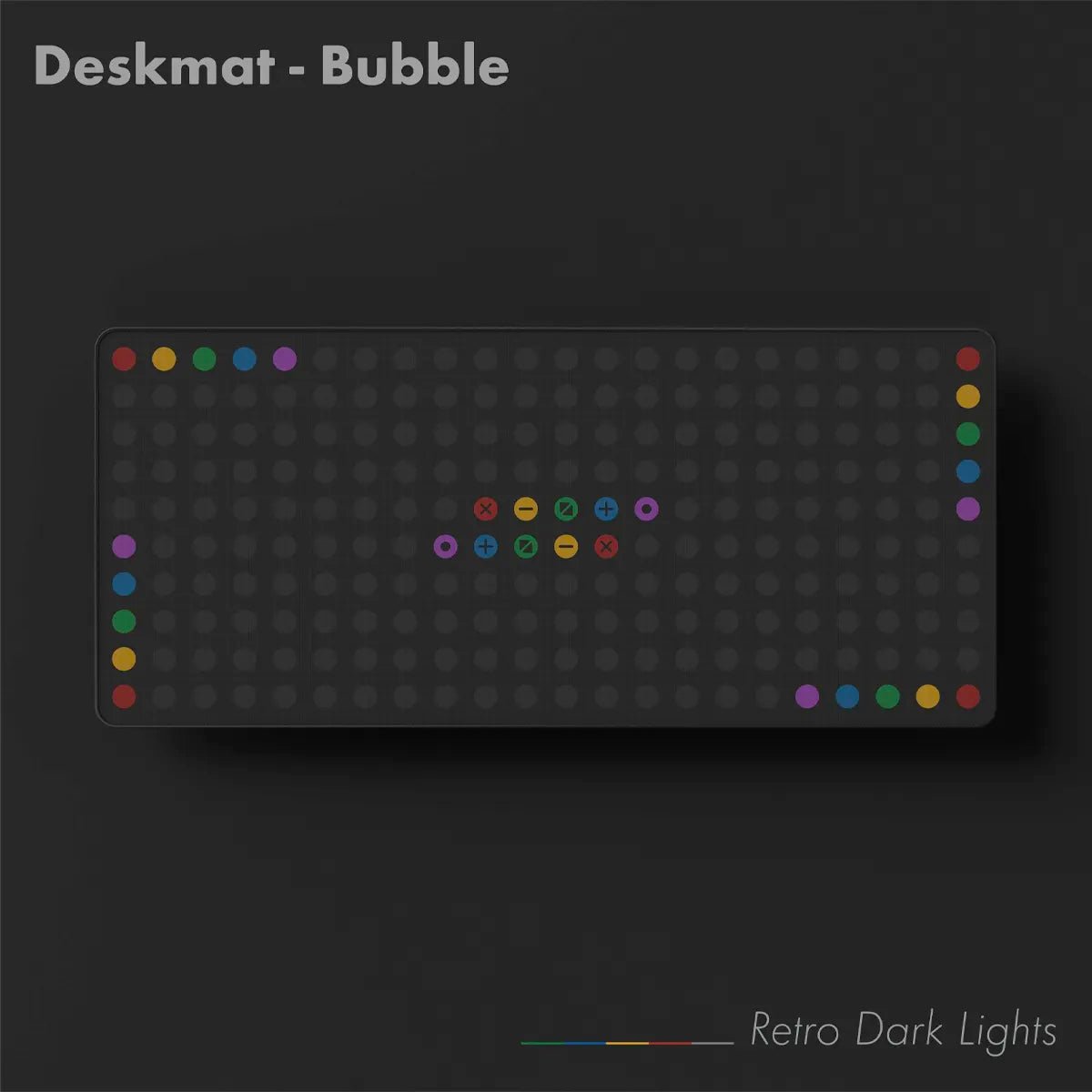 PBTfans Retro Dark Lights R2 Deskmat - Divinikey
