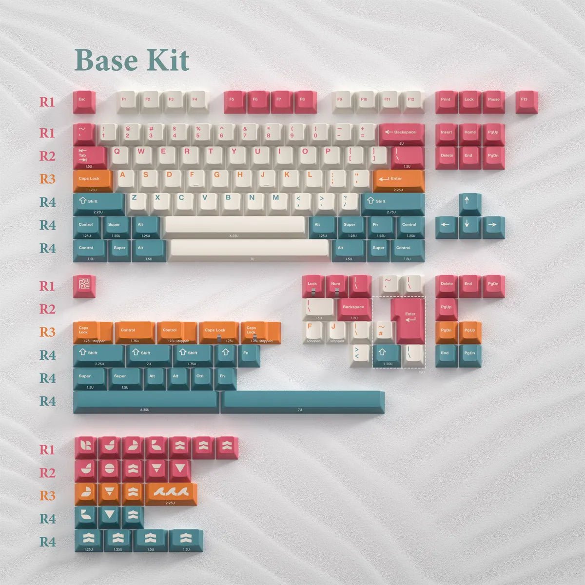 PBTfans Salt Lakes Keycaps - Divinikey