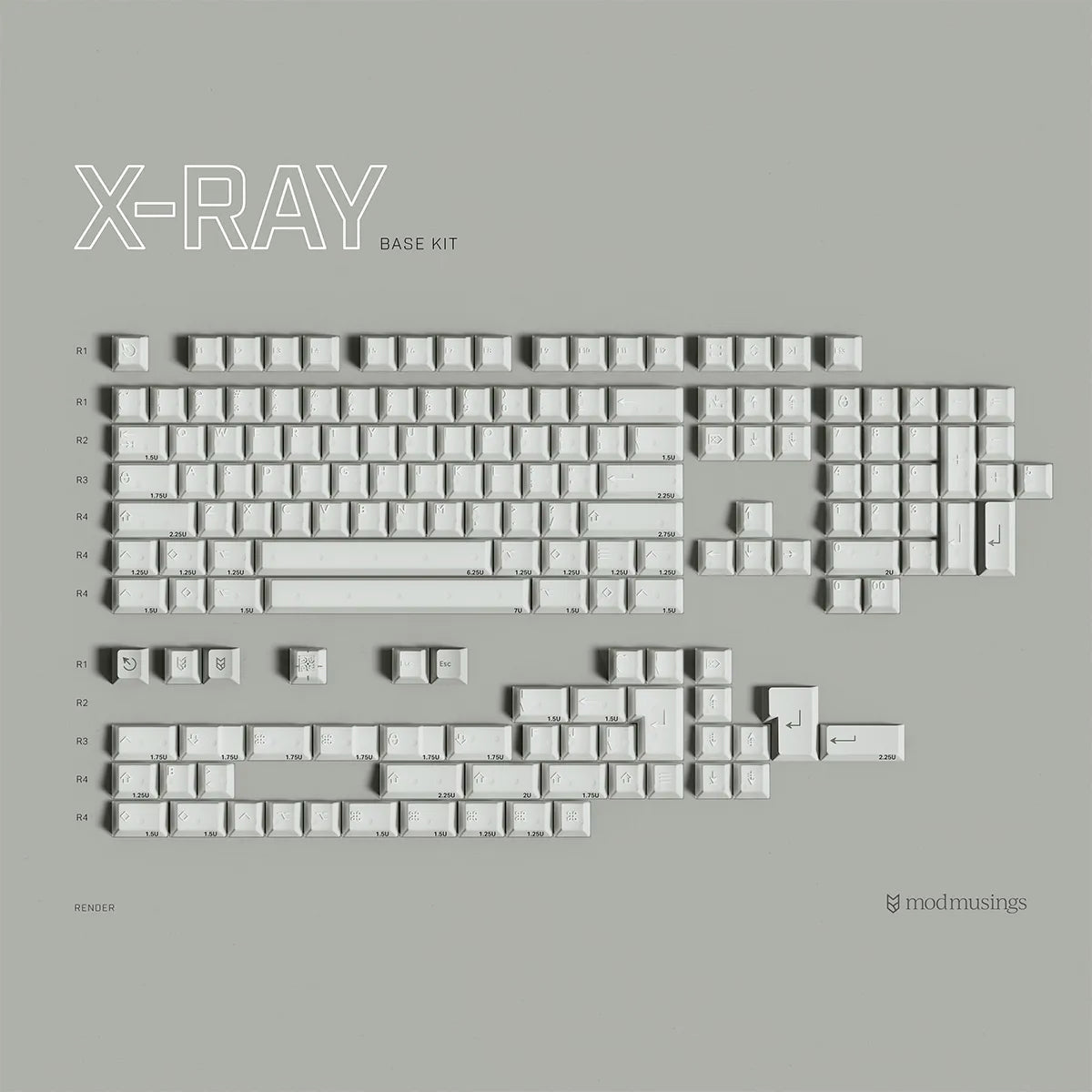 PBTfans X-Ray Keycap Set - Divinikey