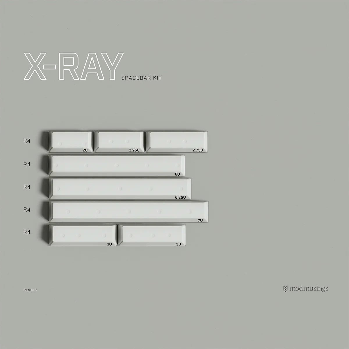 PBTfans X-Ray Keycap Set - Divinikey