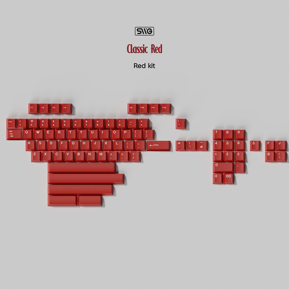 SWG Classic Red Keycaps - Divinikey